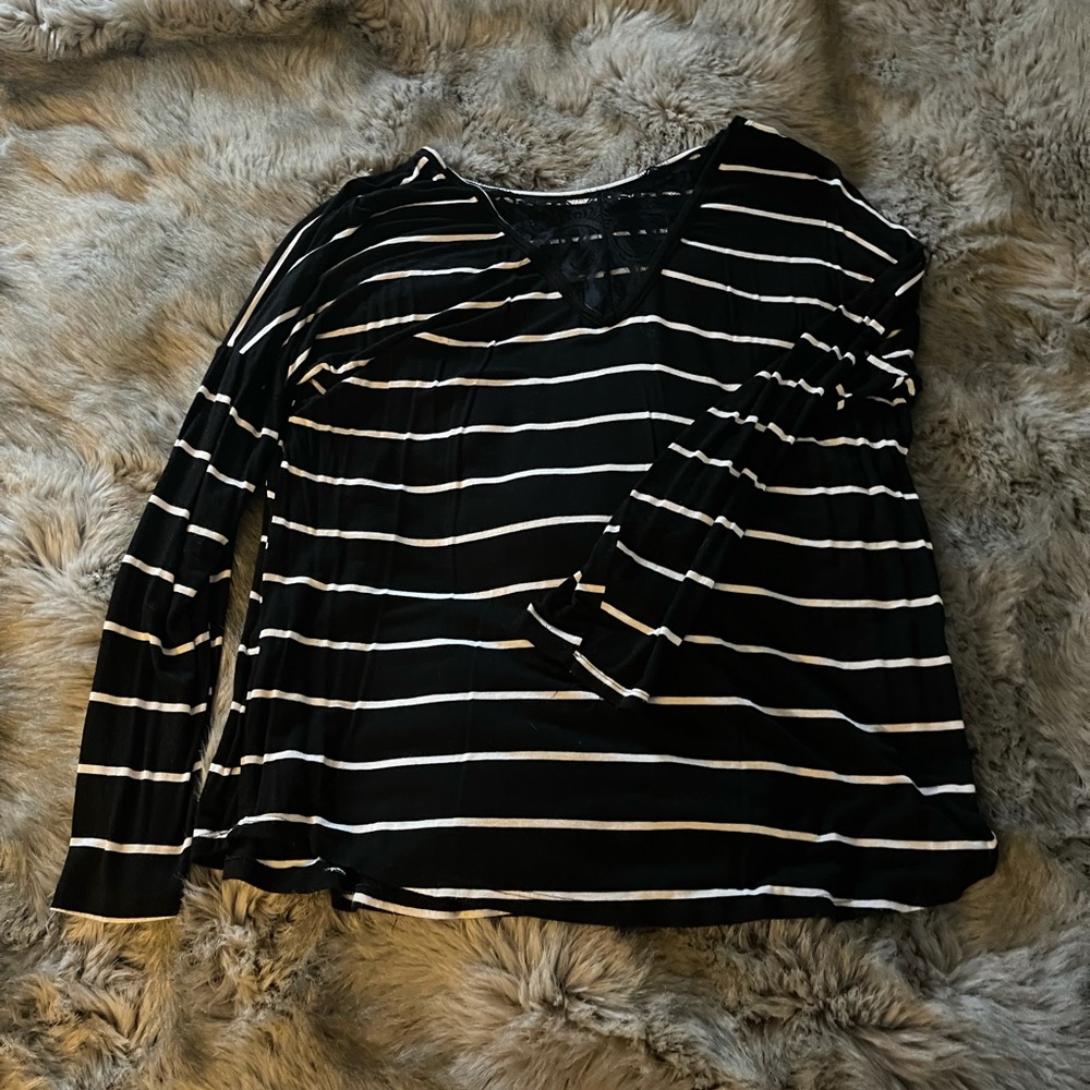 Lace front v neck